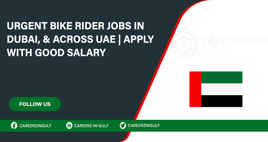 Bike Rider Job Opportunities in UAE | Apply Online
