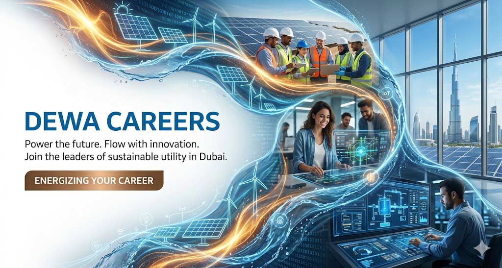 Dubai Renowned Authority DEWA has Announced Jobs Openings Apply Now 