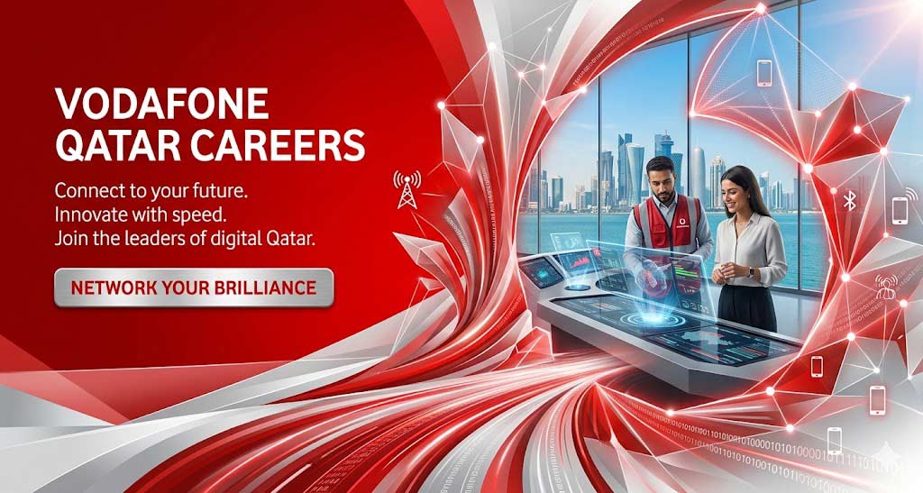Vodafone Qatar Offers Varity of Jobs Openings in All Over Qatar