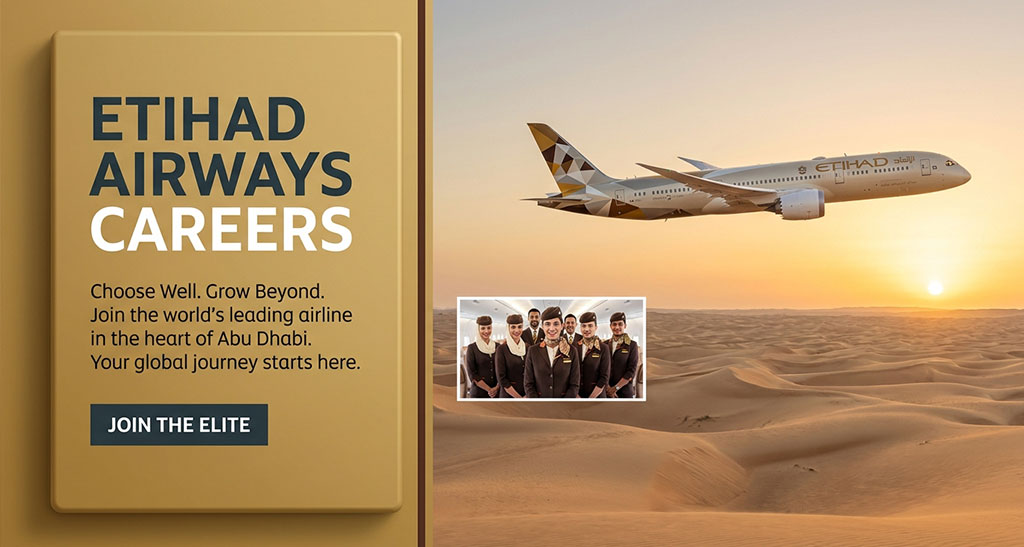 Etihad Airways Careers with Salary Details | Hiring Online